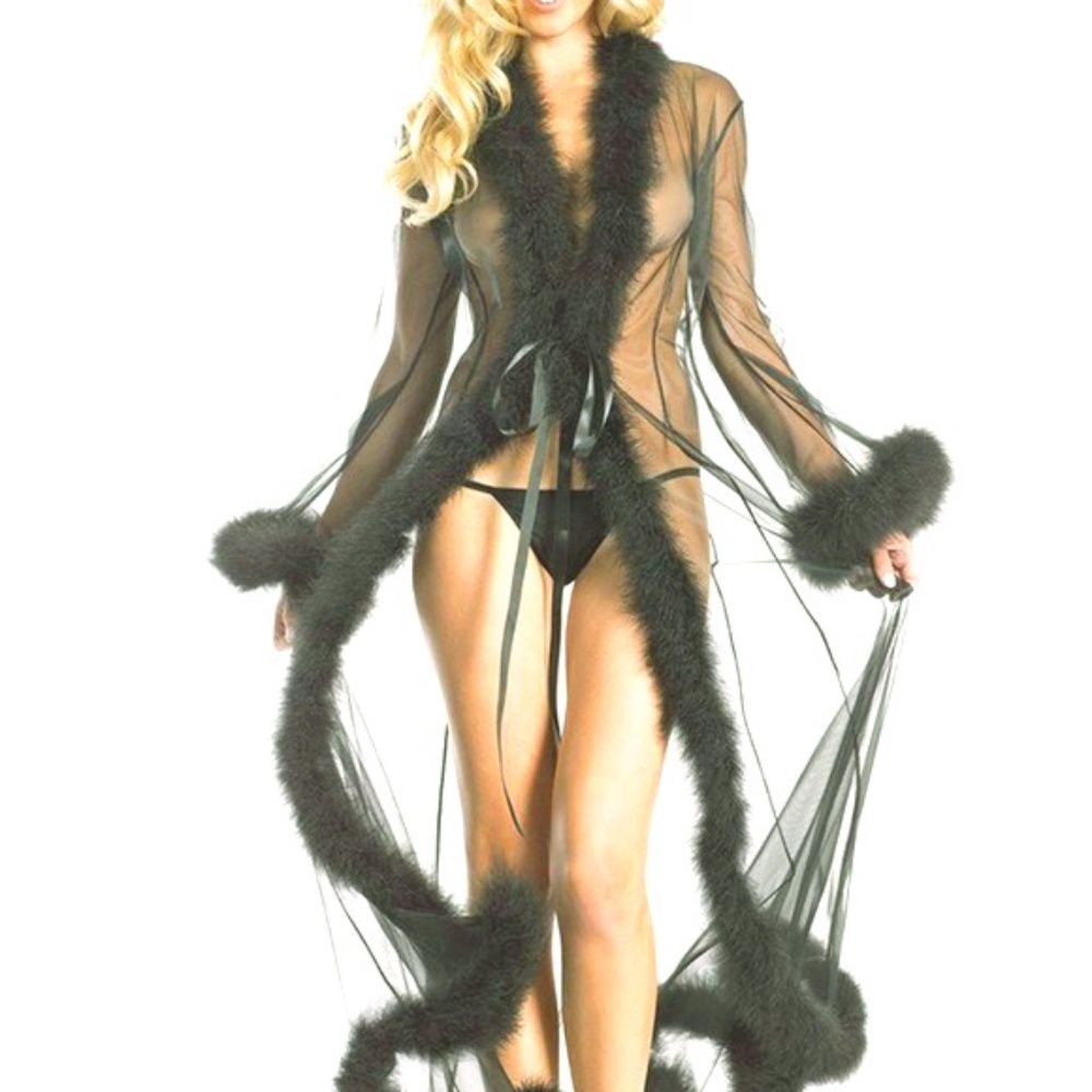Feather-Featherland Full Length Robe